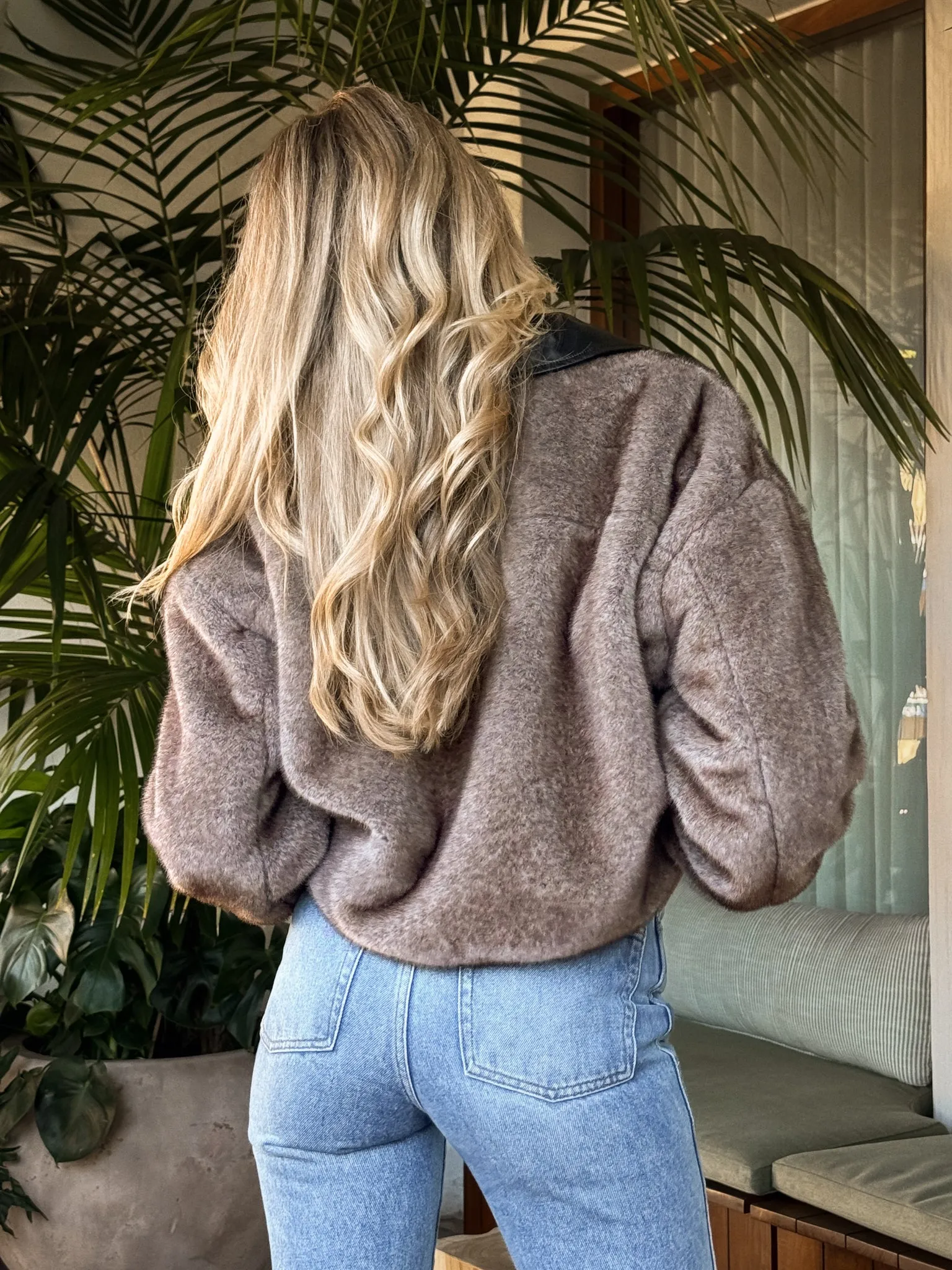 Audrina Oversized Faux Fur Jacket