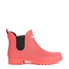 Barbour Womens Wilton Short Wellington Pink Punch