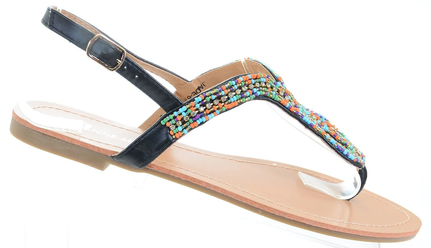 Colorful Boho Summer Thong Slip On Flip-flop Flat Sandals