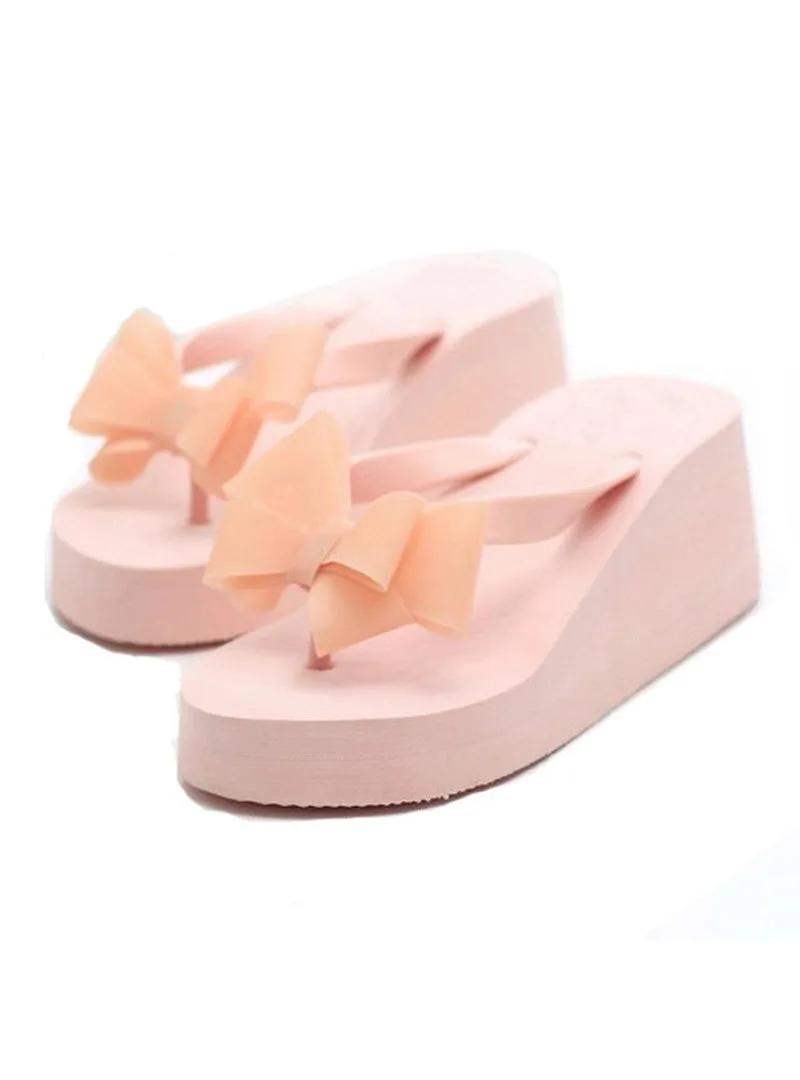 Flowers Wedges Summer Sandals Sweet Platform