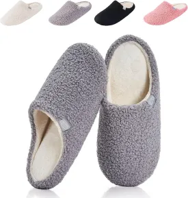 Fuzzy Cozy House Slippers for Woman,Comfy Warm Winter Fall Indoor ladies Slippers,Slip On Washable Trendy for Women Indoor and Outdoor