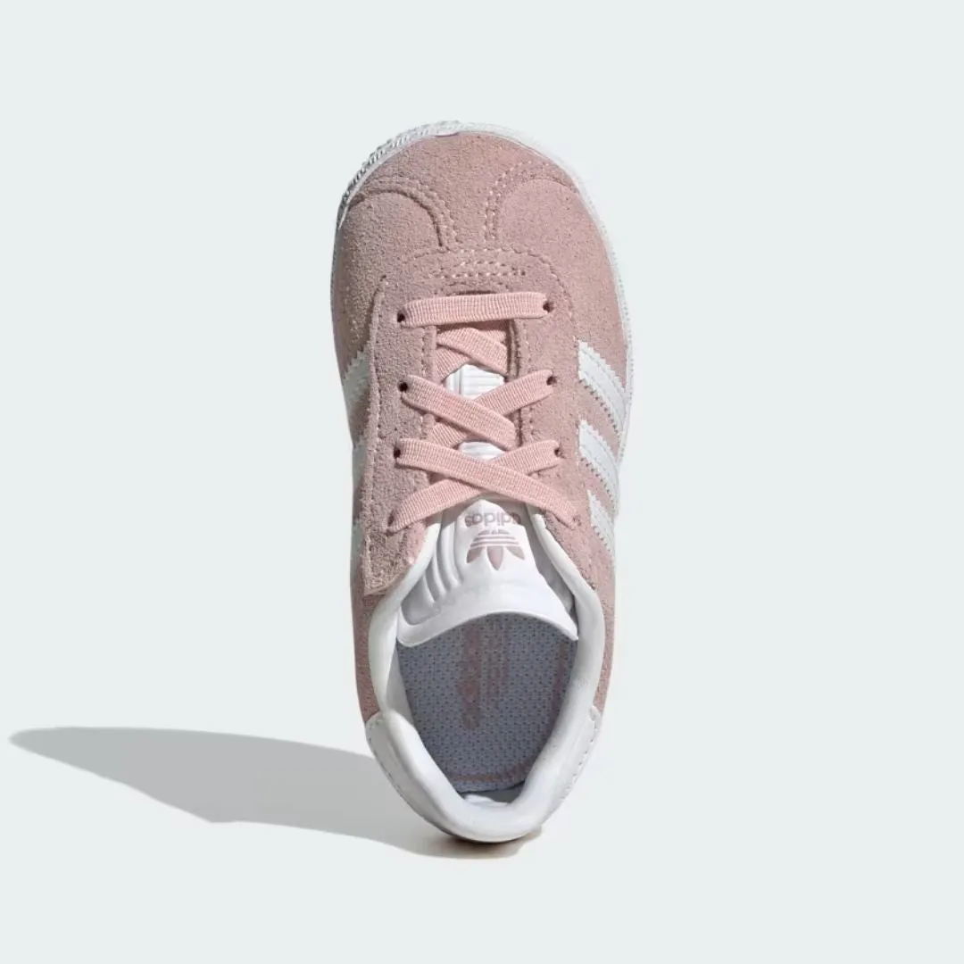 Gazelle Comfort Closure Elastic Lace Shoes (Icey Pink   Cloud White   Gold Metallic)
