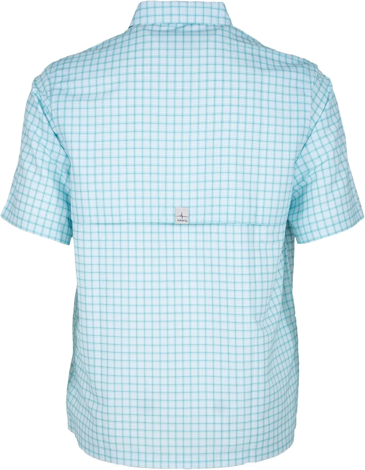 HABIT Men??s Fourche Mountain Short Sleeve River Guide Fishing Shirt - UPF 40  UV Protection