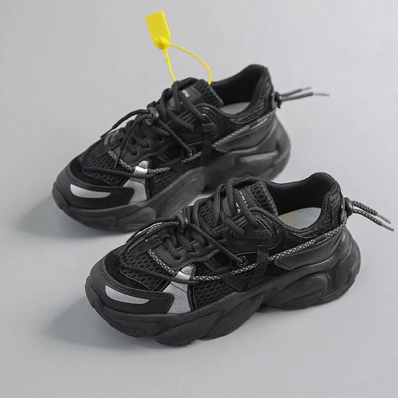 Joskaa  Sneakers Platform Women Shoes Breathable White Shoes Women Reflective Wedges Dad Shoes Casual Women Chunky Sneakers