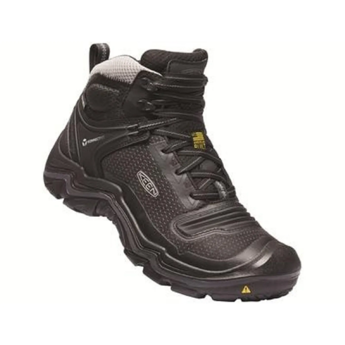 KEEN Mens Durand Evo Mid Waterproof Hiking Boots Black/Magnet - 13M