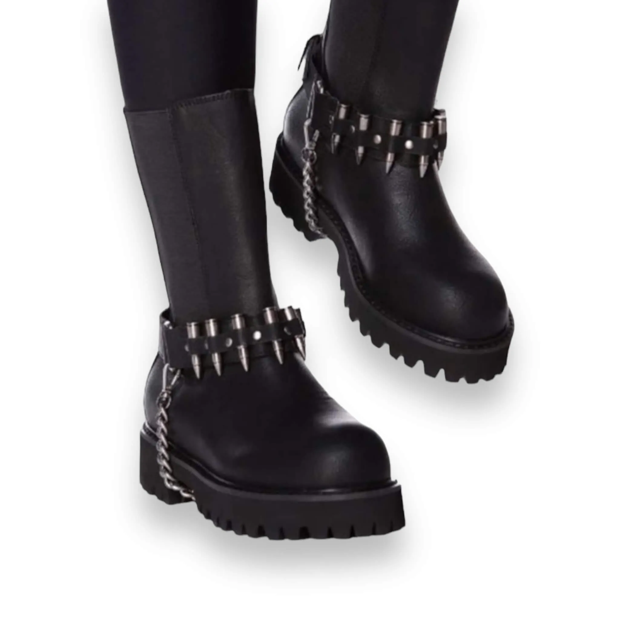 Killstar's Deadman's Motorcycle Biker Boots