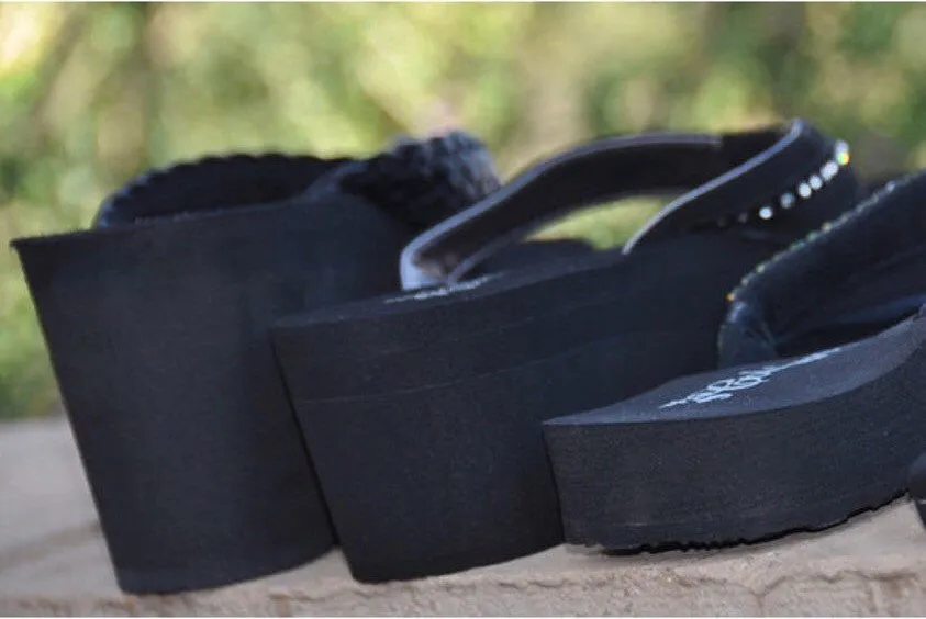 Lava Love's Swarovski Crystal Flip-flop Sandals by Sparkle Steps
