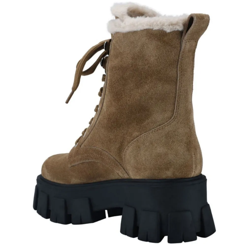 MARC FISHER Happier Lug Sole Combat Boots