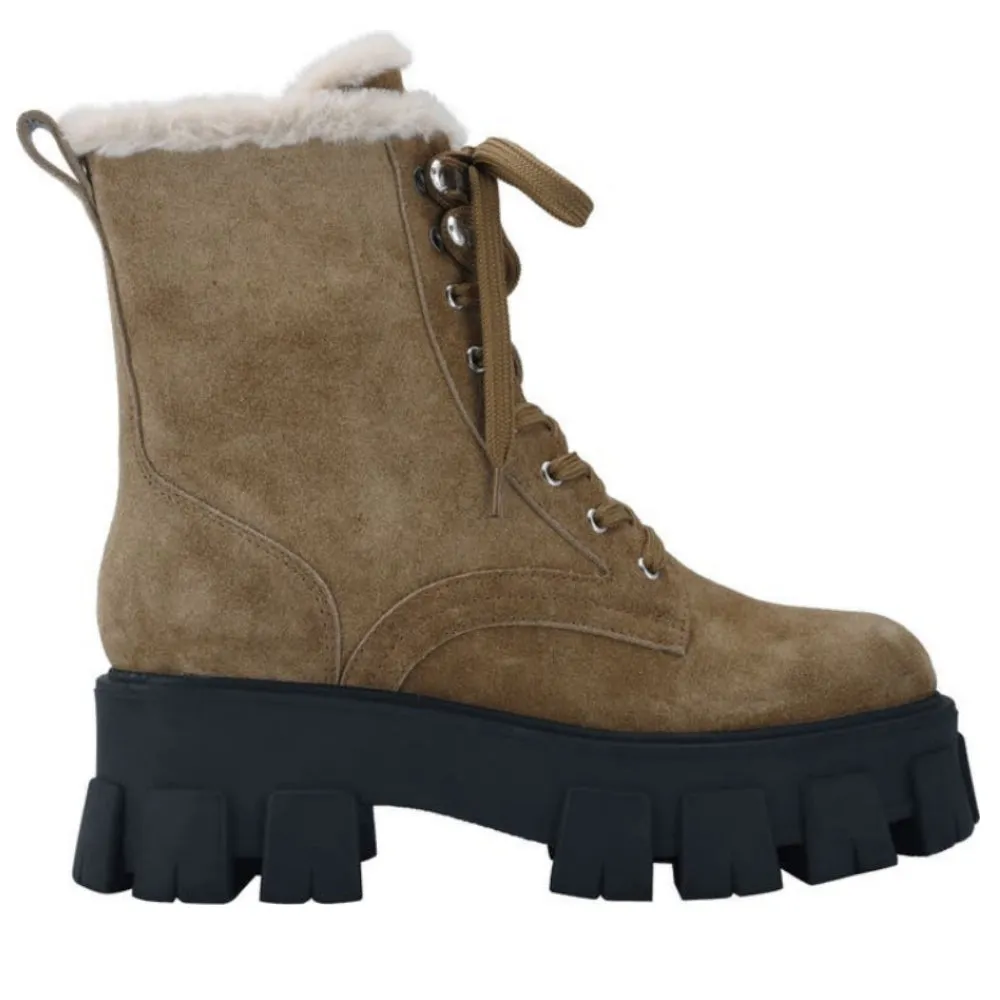 MARC FISHER Happier Lug Sole Combat Boots