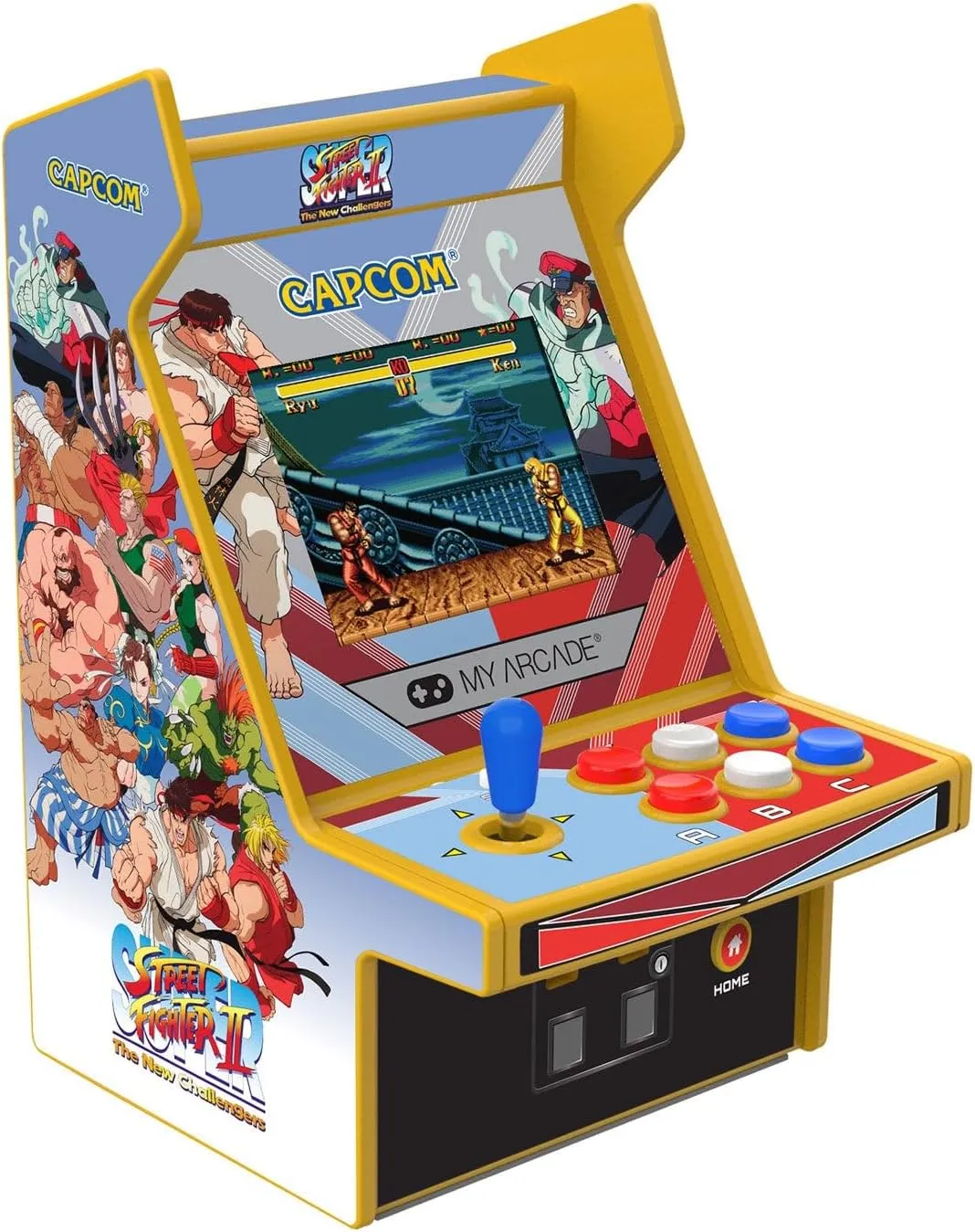 My Arcade Super Street Fighter II Micro Player Pro: Retro Arcades 2 Games in 1, Portable Game, 6.75" Arcade Machine, Video Game Collectible