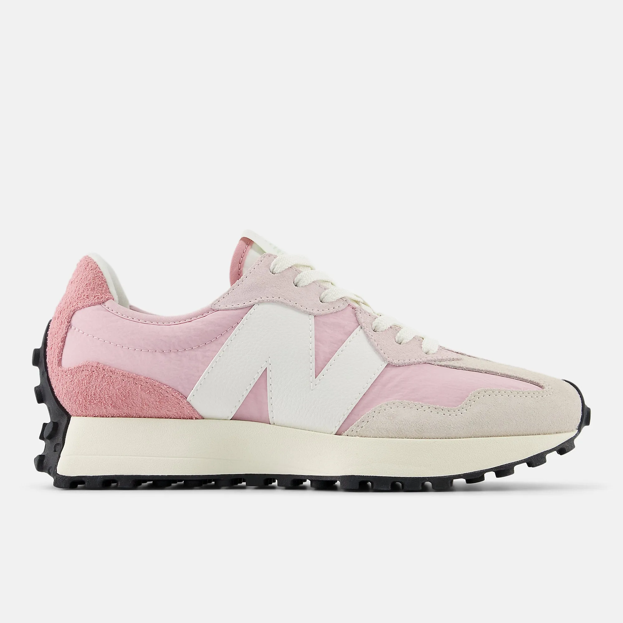 New Balance Womens 327 Fashion Trainers - Hazy Rose / Mid Century Pink