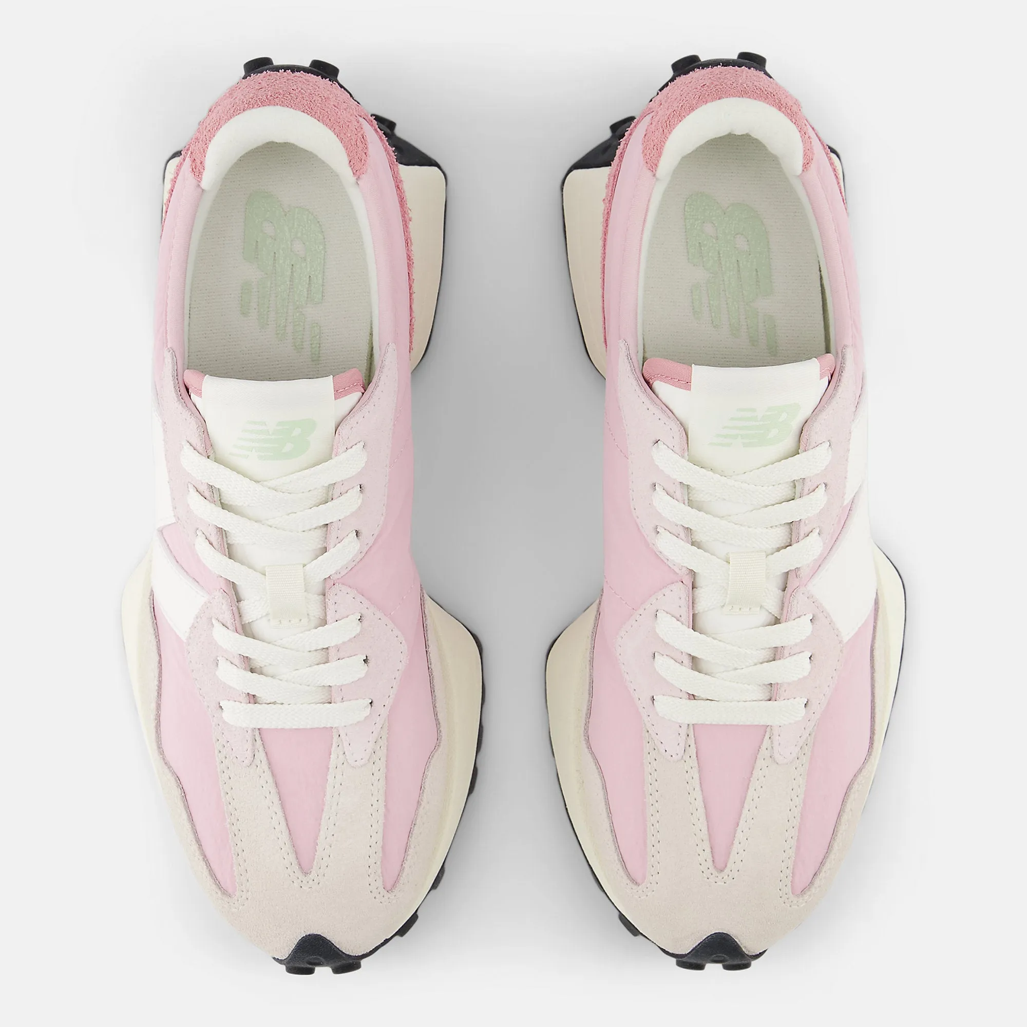New Balance Womens 327 Fashion Trainers - Hazy Rose / Mid Century Pink