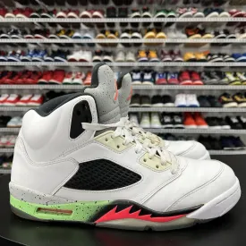 Nike Air Jordan 5 Retro Poison Green 136027-115 Men's Size 11.5