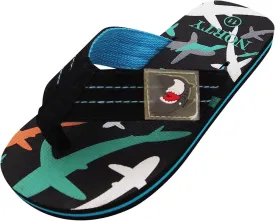 NORTY Boys 11-4 Black/Turquoise Sandal C1033