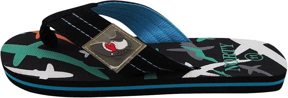 NORTY Boys 11-4 Black/Turquoise Sandal C1033