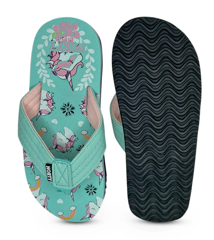 Norty GIRL'S 11-4 SANDAL UNICORNS MINT