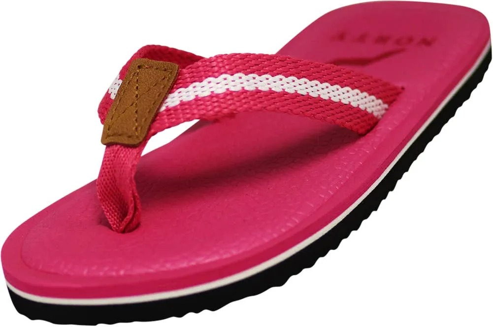 NORTY Girls 7-12 Fuchsia Stripe Sandal 12215K