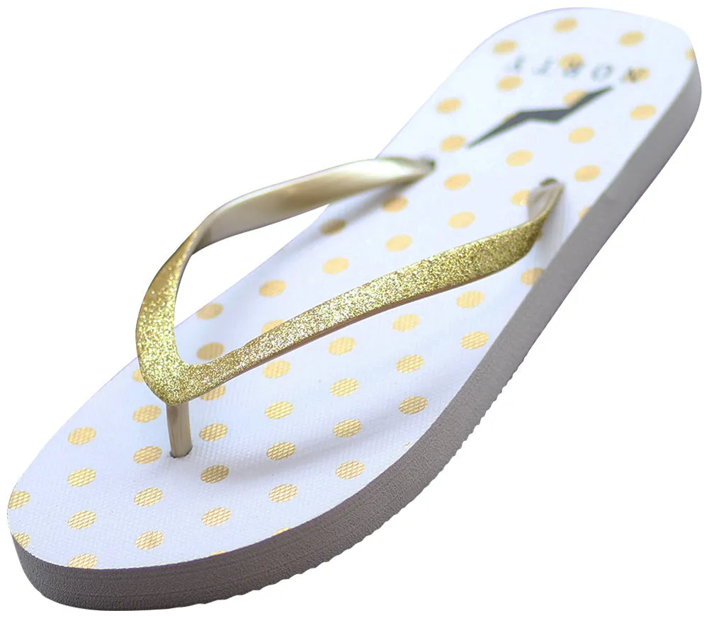 Norty Women's Casual Beach, Pool, Everyday Flip Flop Thong Sandal Shoe Runs 1 Size Small