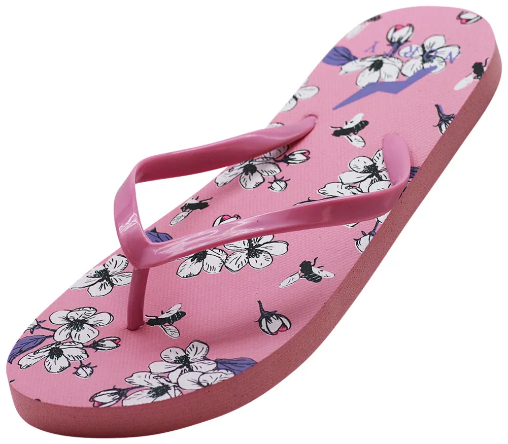 Norty Women's Casual Beach, Pool, Everyday Flip Flop Thong Sandal Shoe Runs 1 Size Small