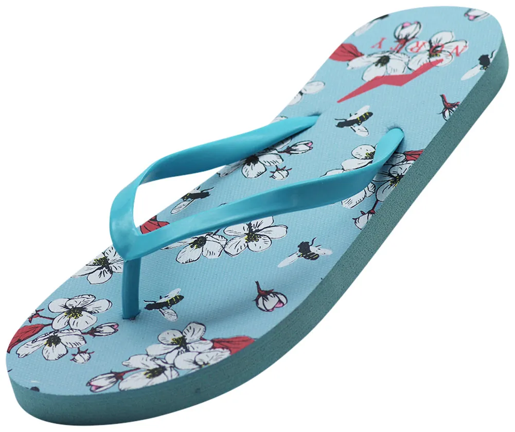 Norty Women's Casual Beach, Pool, Everyday Flip Flop Thong Sandal Shoe Runs 1 Size Small