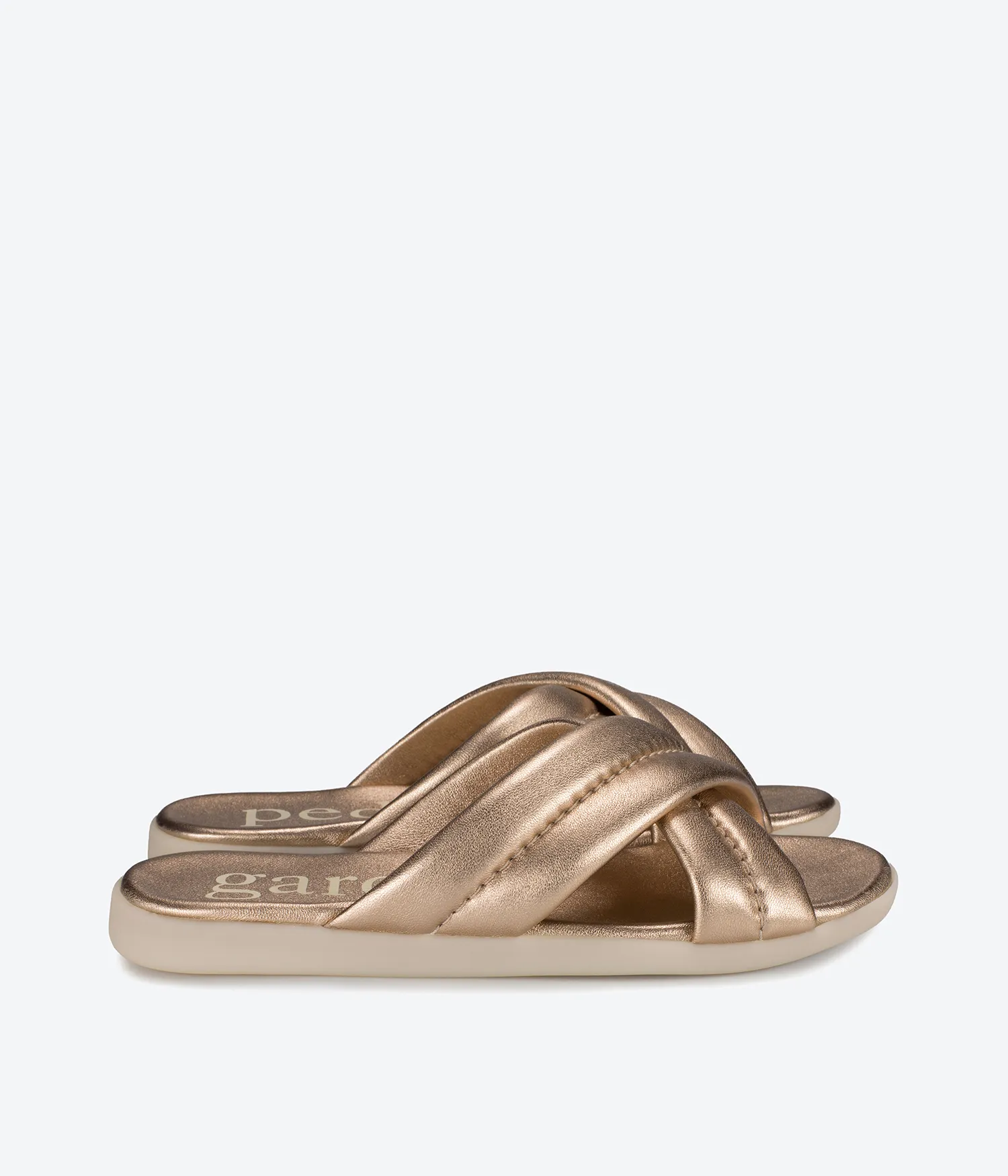 Pedro Garcia - Palas in Creme Pebble Nappa Lame