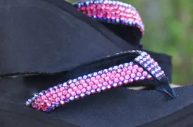 Ravishing Rose & Vivacious Violet Swarovski Crystal Embelished Flip-flops by Sparkle Steps