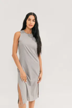 Relaxed Midi Muscle Dress (Slate)