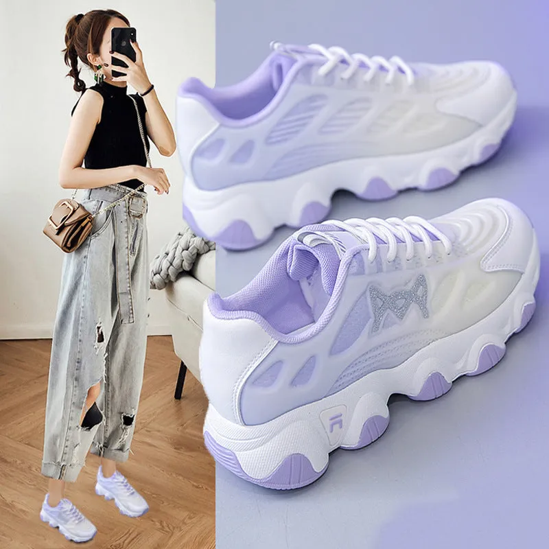 Spring New Breathable Daddy Shoes Female Student Platform Sport | Brodtica.com