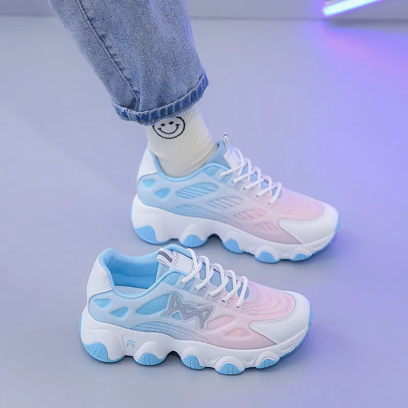 Spring New Breathable Daddy Shoes Female Student Platform Sport | Brodtica.com