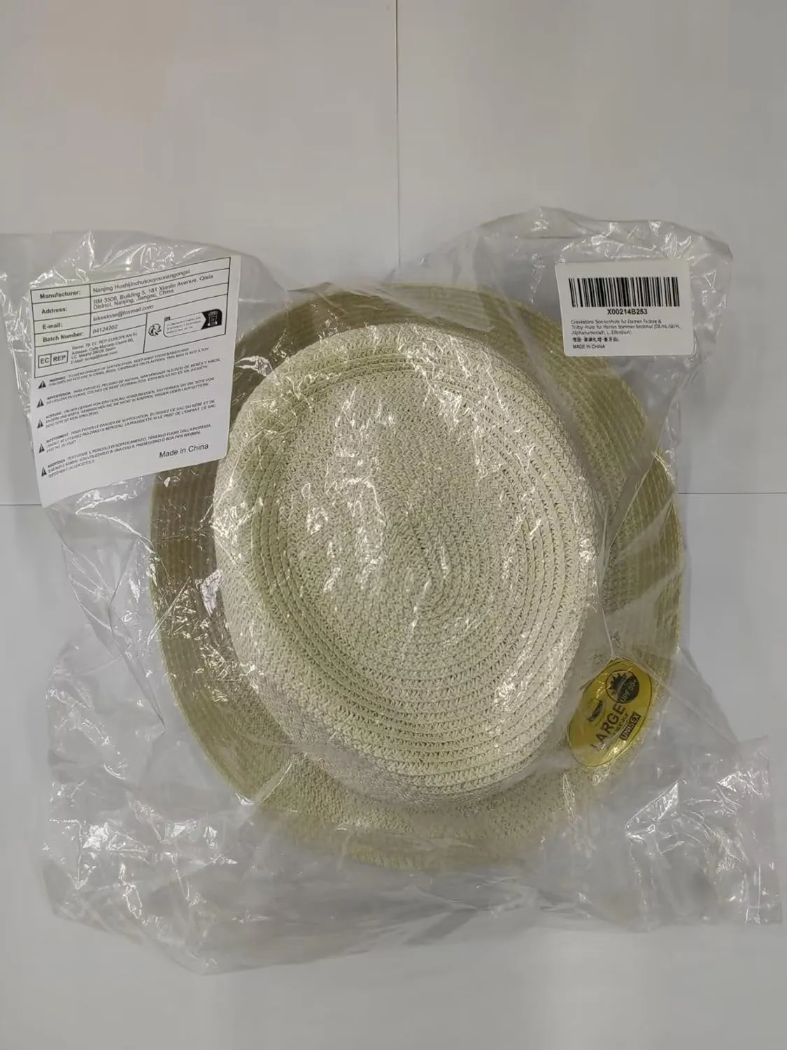 Straw Fedora Sun Hat for Women Men Short Brim Panama Trilby Beach Hat Packable Summer Hat UPF 50 