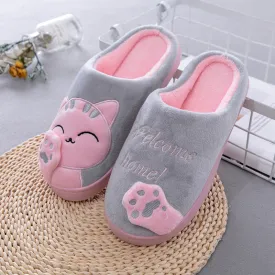 Tong Lucky Cat Slippers Winter Home Cotton | Brodtica.com