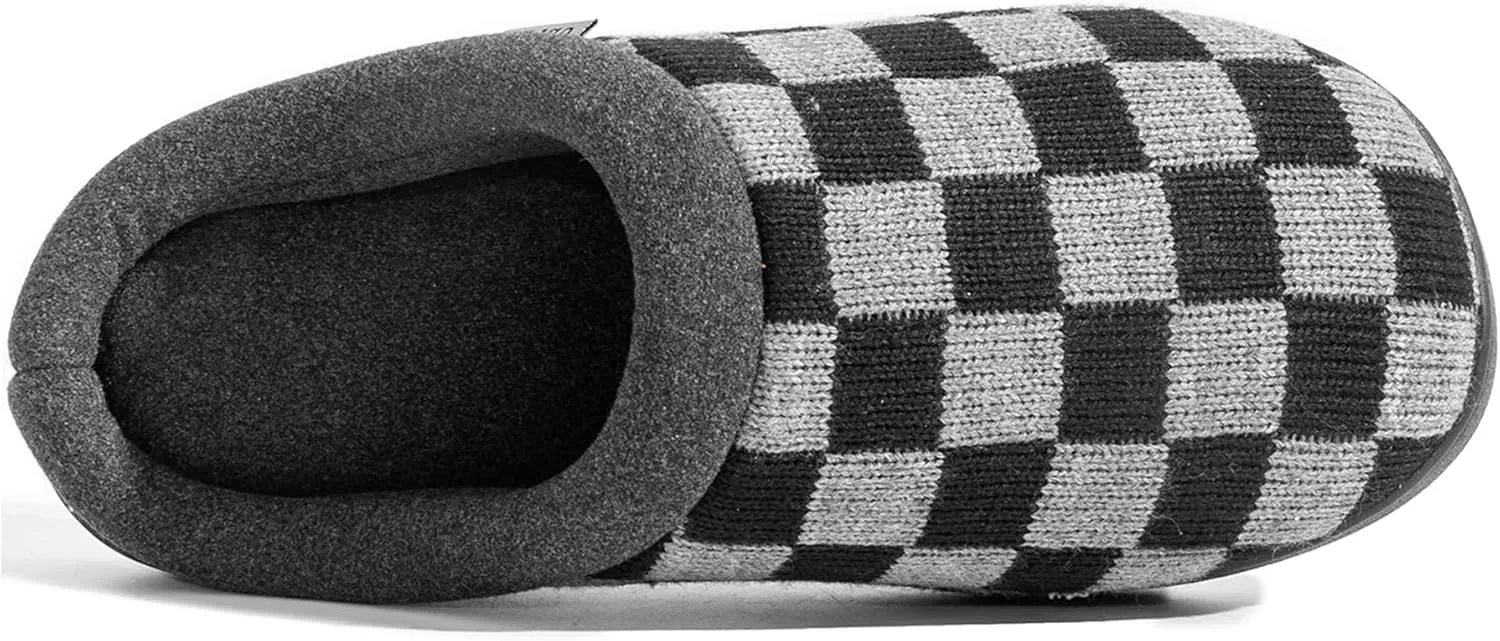 UBFEN Mens Slippers for Indoor Bedroom Memory Foam House Shoes Lightweight Slip On Outdoor Slipper