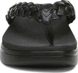 Vionic Women's Kenji Platform Flip Flops- Black