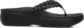 Vionic Women's Kenji Platform Flip Flops- Black