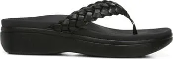 Vionic Women's Kenji Platform Flip Flops- Black