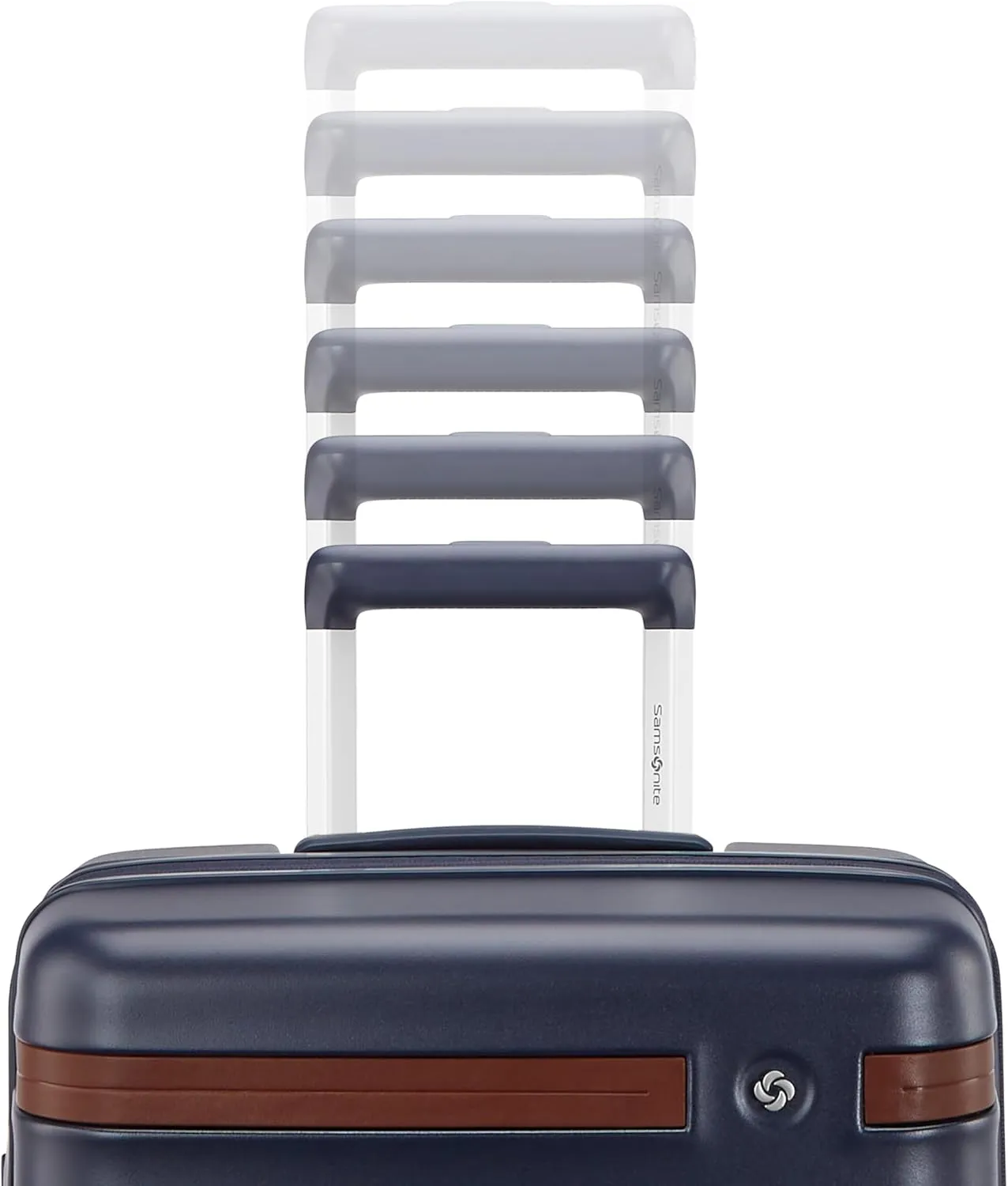 Virtuosa Hardside 21 Inch Carry On Luggage - Airline Approved with 360?? Spinner Wheels, RightHeight? Adjustable Handle - Zippered WetPak? - TSA Lock - Expandable Light Polycarbonate Shell - Navy