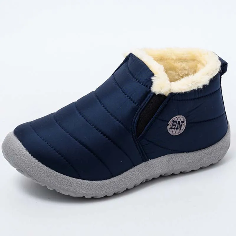 Waterproof Slip On Platform Winter Fur Boots